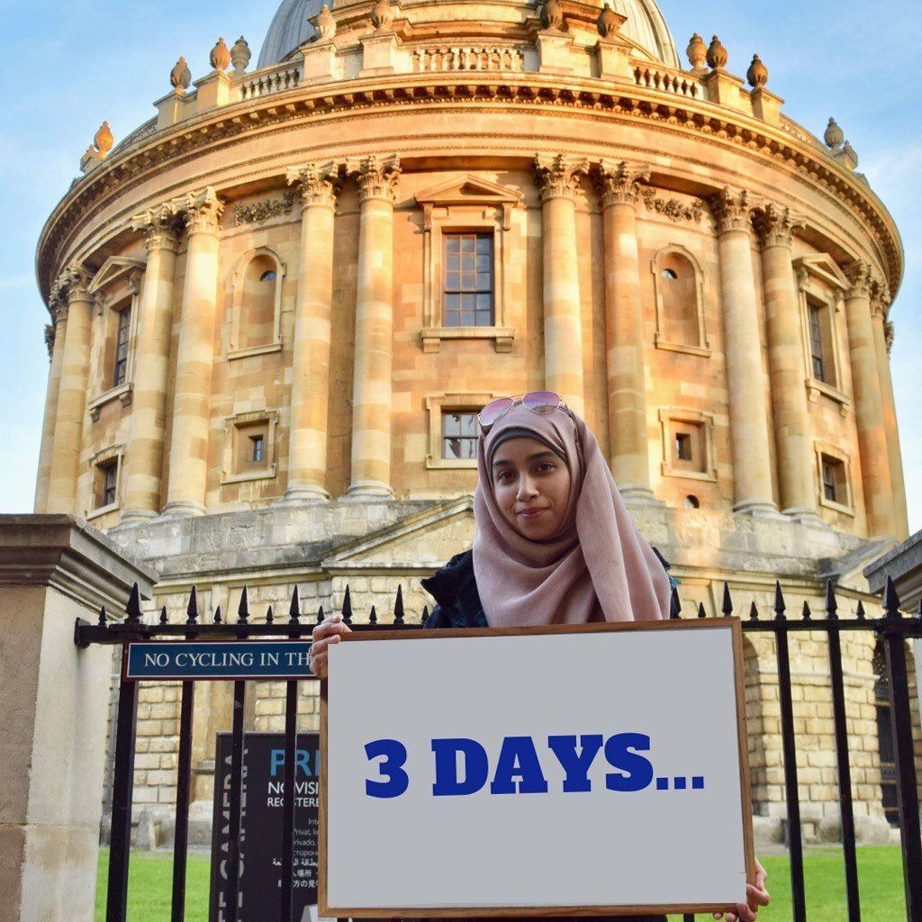 🎉🎉 THREE DAYS LEFT TILL APPLICATIONS CLOSE! 🎉🎉
Get your last minute applications for the Oxford Muslim Access Conference in ASAP! 😊
Find out more and APPLY at https://ouisoc.org/outreach (link in bio)